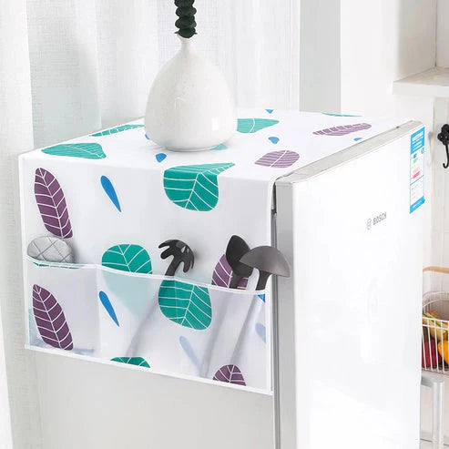 WaterProof and DustProof Refrigerator Cover (with 6 pockets): f