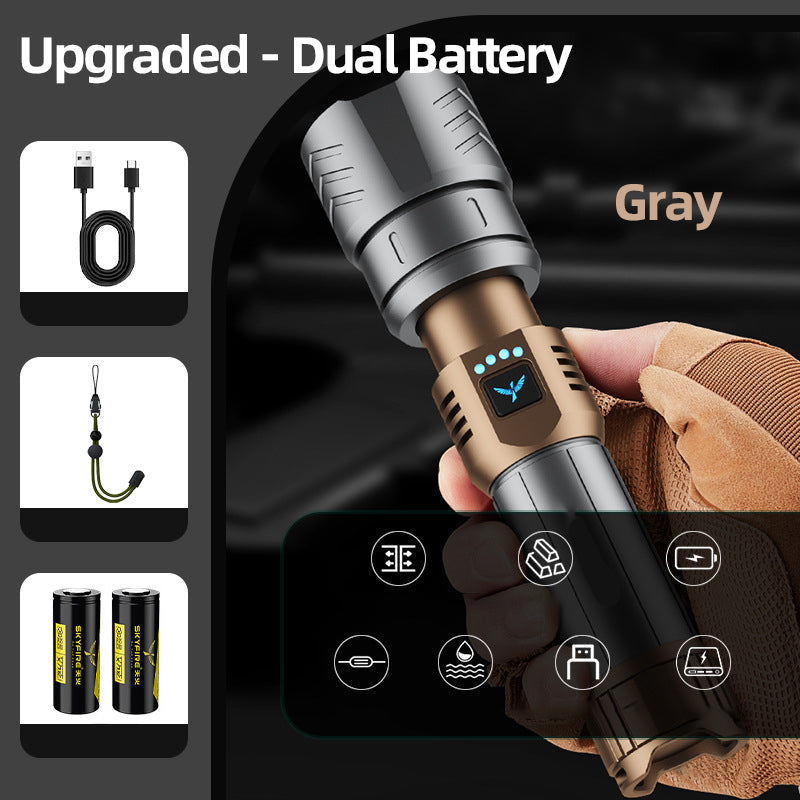 High Brightness and Long-Distance Illumination LED Flashlight