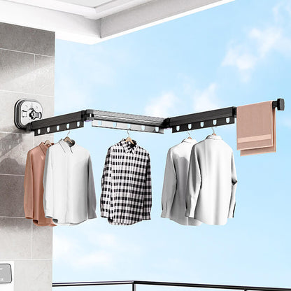 Hot Sale 50% OFFWall-Mounted Folding Clothes Drying Rack/Shower Curtain Holder