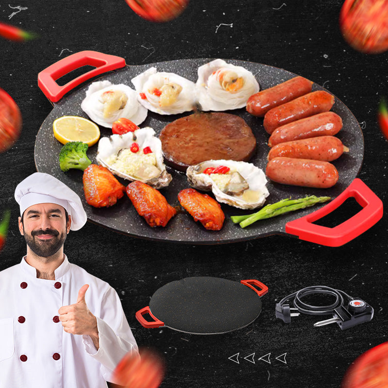 Time-limited SpecialNon-Stick Electric Indoor Grill Pan