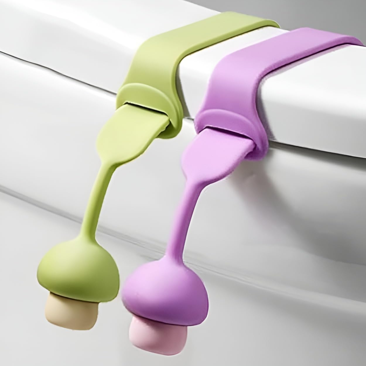 Silicone Toilet Seat Lifter Handle (Pack of 4) â€?Self-Adhesive Hygienic Toilet Cover Clip; f