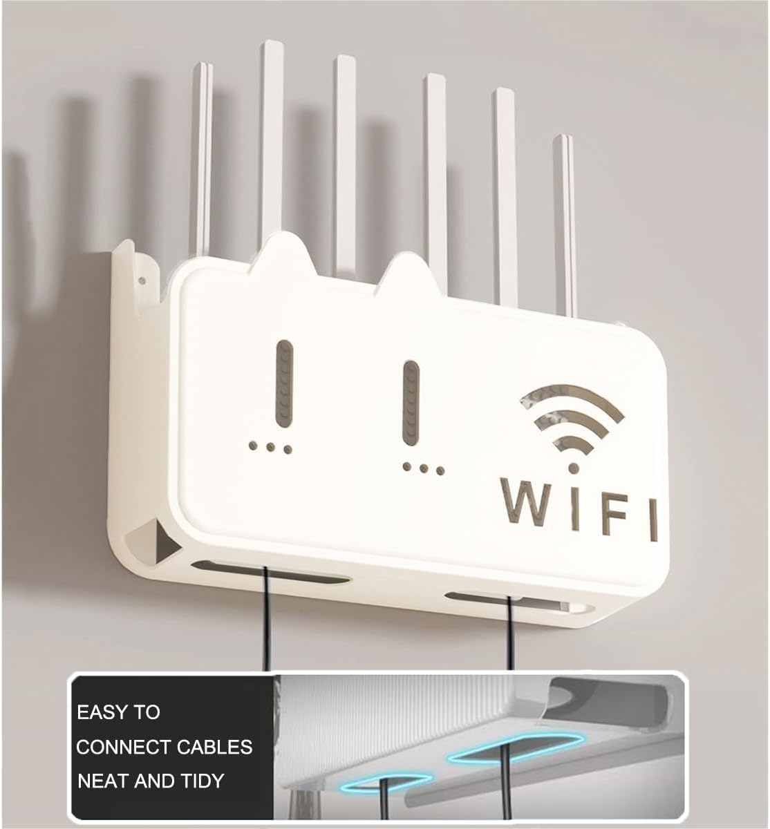WiFi Router Storage Box â€?Cable Organizer & Wall Mount Cover .f