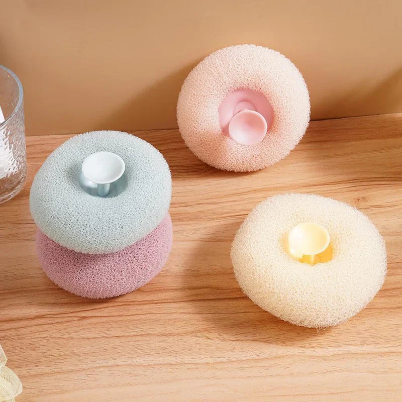 Suction Cup Bath Loofah- Pack of 2