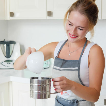 Steel Manual Flour Sifter â€?Clean, Quick & Efficient Sieving-.f