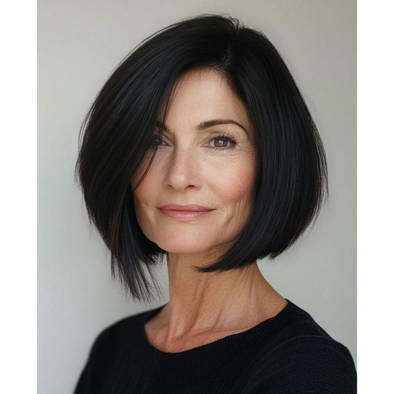 Straight Hair Topper for Crown Thinning – Natural Coverage at the Crown