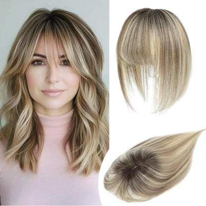 Natural Human Hair Topper – Invisible Volume & Seamless Blend