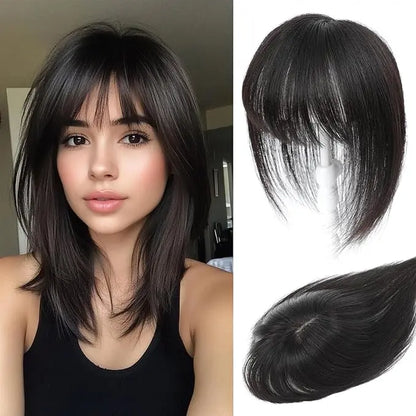Natural Human Hair Topper – Invisible Volume & Seamless Blend