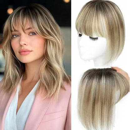 🔥 NEW ARRIVAL SALE- Hair Topper with Bangs | Hair Piece for Thinning Hair