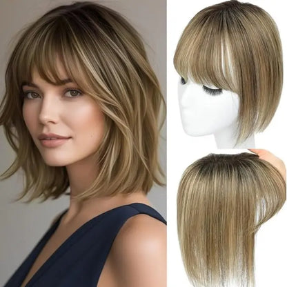 Natural Human Hair Topper – Invisible Volume & Seamless Blend