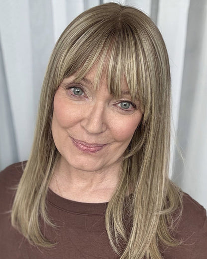 🔥 NEW ARRIVAL SALE- Hair Topper with Bangs | Hair Piece for Thinning Hair