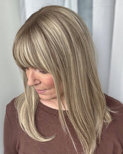 Natural Human Hair Topper – Invisible Volume & Seamless Blend