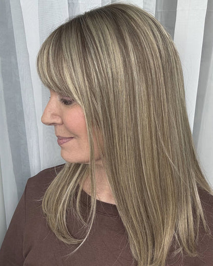 Natural Human Hair Topper – Invisible Volume & Seamless Blend