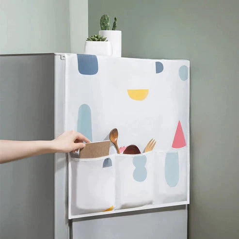 WaterProof and DustProof Refrigerator Cover (with 6 pockets): f