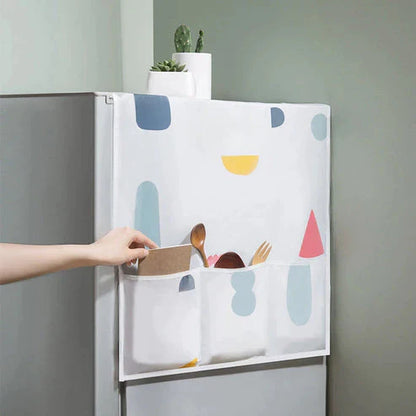 WaterProof and DustProof Refrigerator Cover (with 6 pockets): f