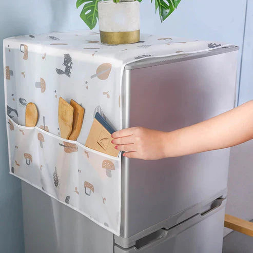WaterProof and DustProof Refrigerator Cover (with 6 pockets): f